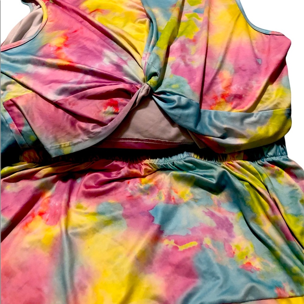 Two piece skirt and crop top plus size